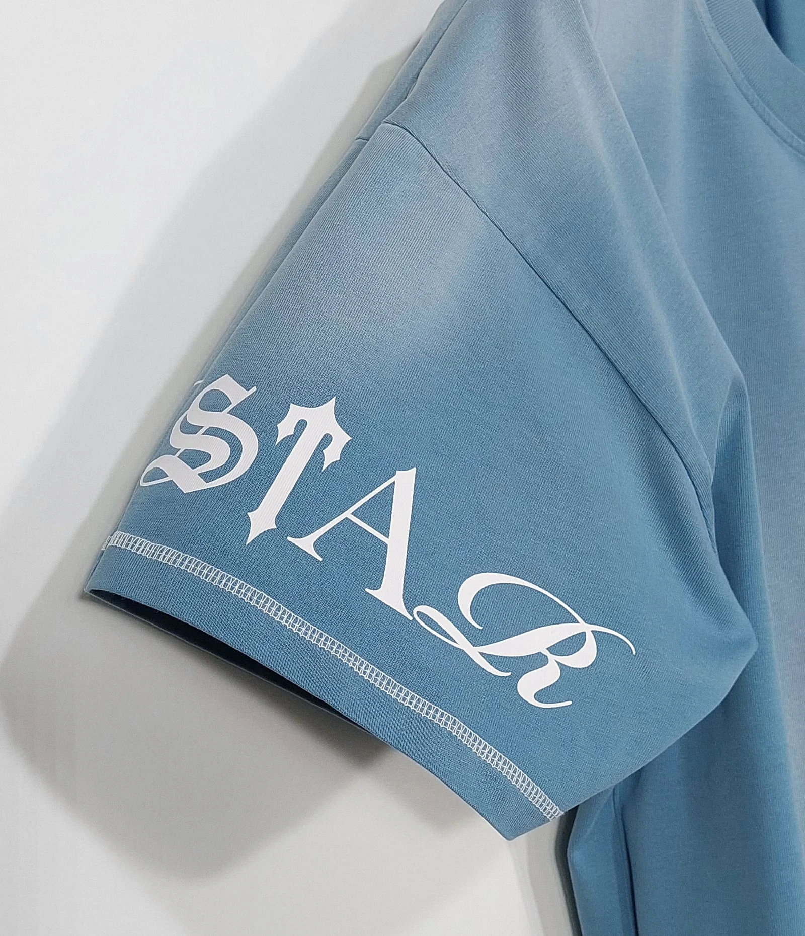 T-shirt Trapstar script logo 2.0 - bleu L – photo 8